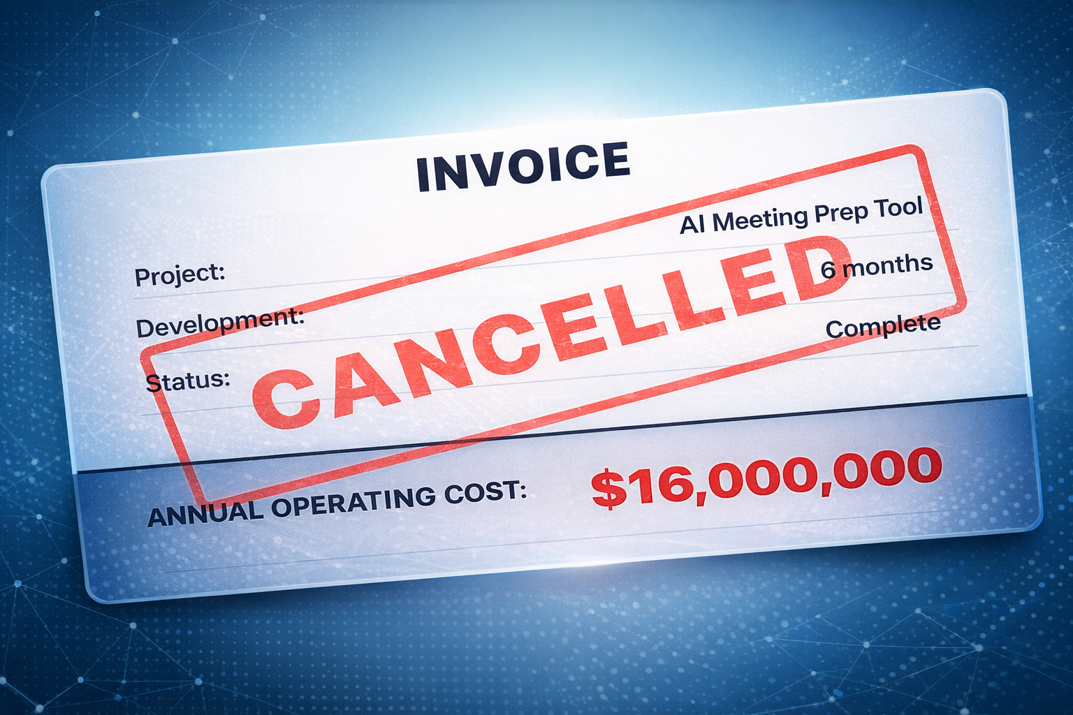 The $16 Million AI Tool That Never Launched