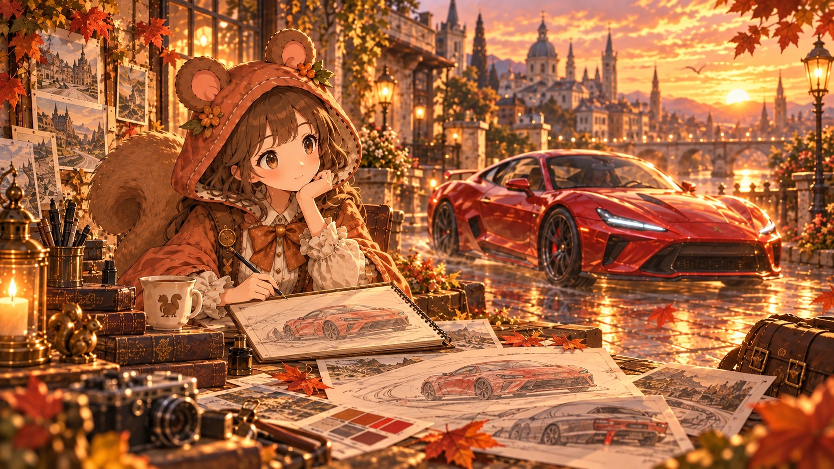 赤いスポーツカー|速さが社会的意味になるまでのトップ画