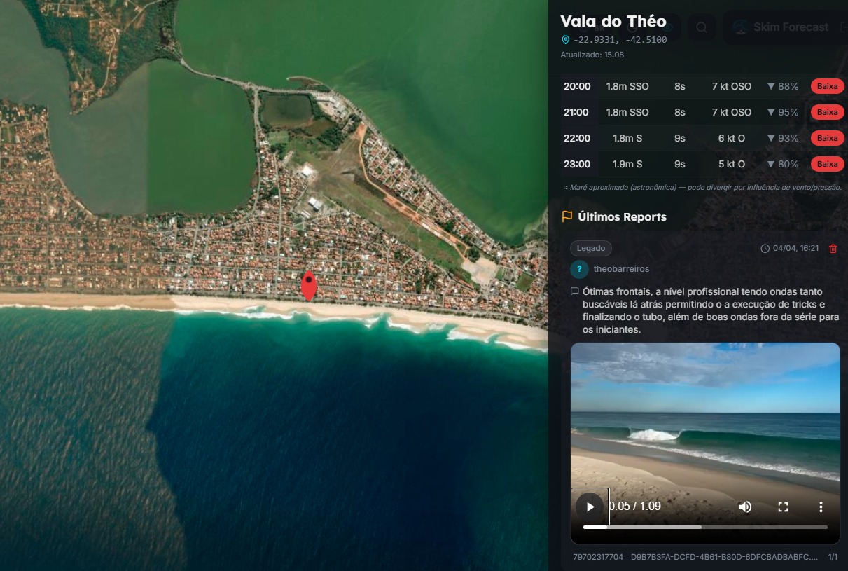 Skim Forecast: a primeira ferramenta de previsão feita para o skimboard