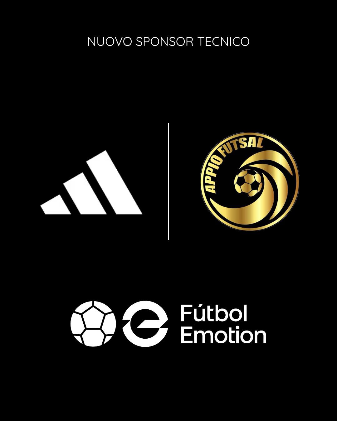 Fútbol Emotion è il nuovo fornitore tecnico: l'Appio Futsal veste adidas