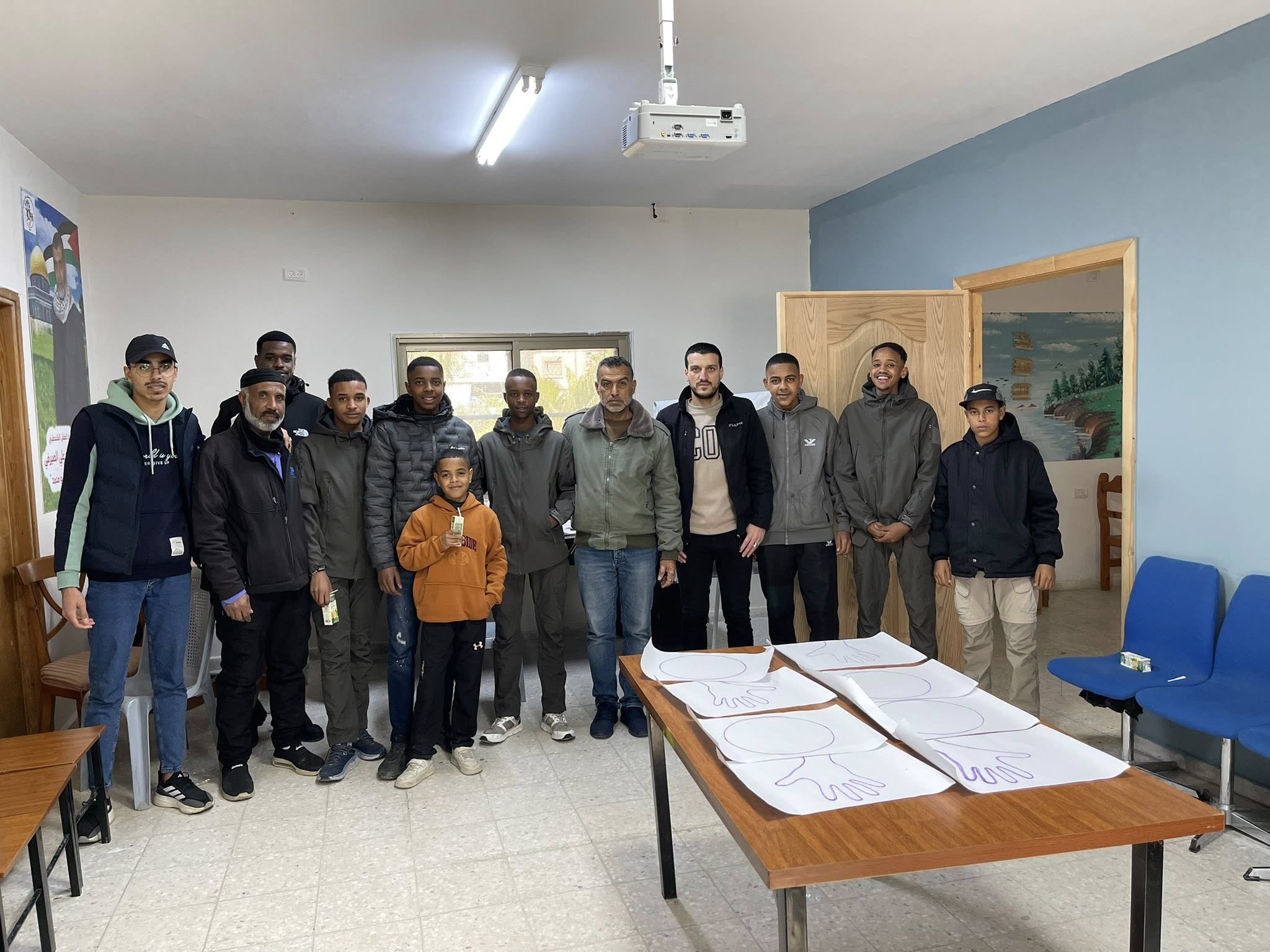 The Palestinian Child Welfare Association has implemented an entertainment activity for the category of young people, where the meeting is a part of Sin Gym and competitive and entertaining competitions. This activity comes to break the barrier of impasse between groups, strengthen self-confidence and discharge youth energies positively. - 2