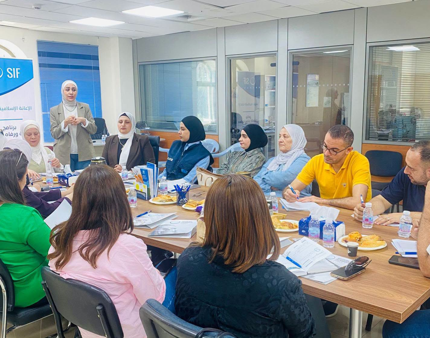 Mr. Ibrahim Haboush, Director of Public Relations at the Palestinian Children's Enrichment Association, participated in the periodic meeting of directors of the Child Protection Network, hosted by French Islamic Aid in Nablus city.