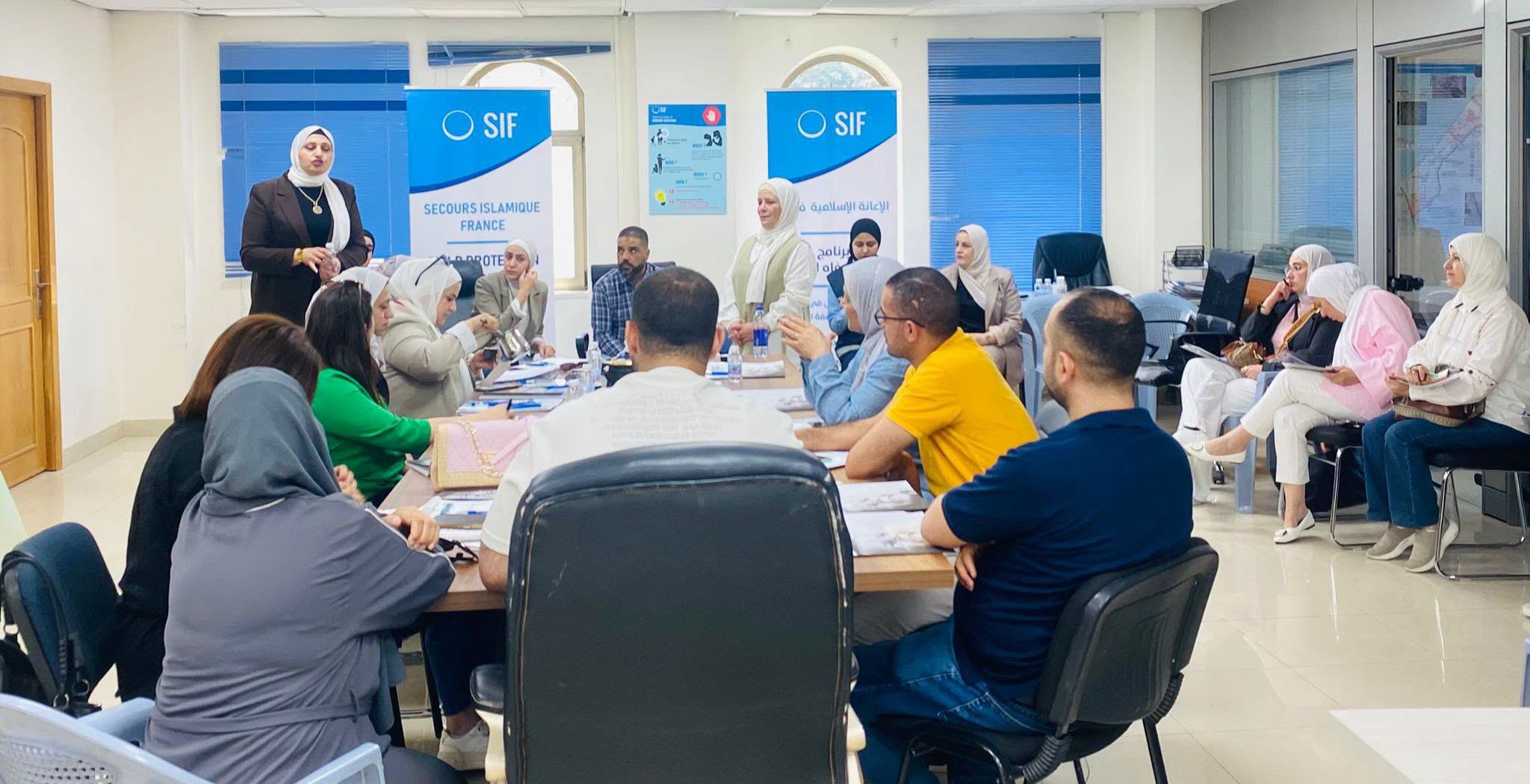 Mr. Ibrahim Haboush, Director of Public Relations at the Palestinian Children's Enrichment Association, participated in the periodic meeting of directors of the Child Protection Network, hosted by French Islamic Aid in Nablus city. - 2