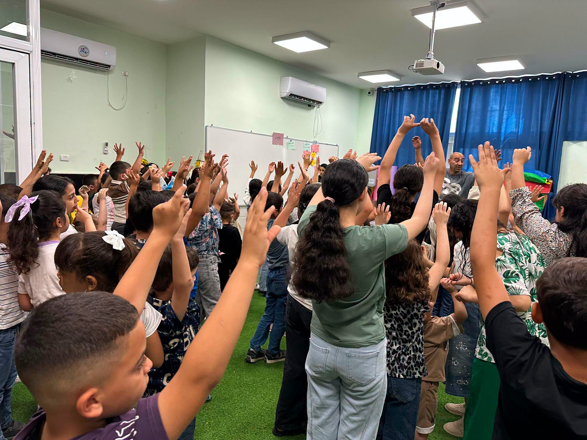 A theatrical puppet show aimed at children