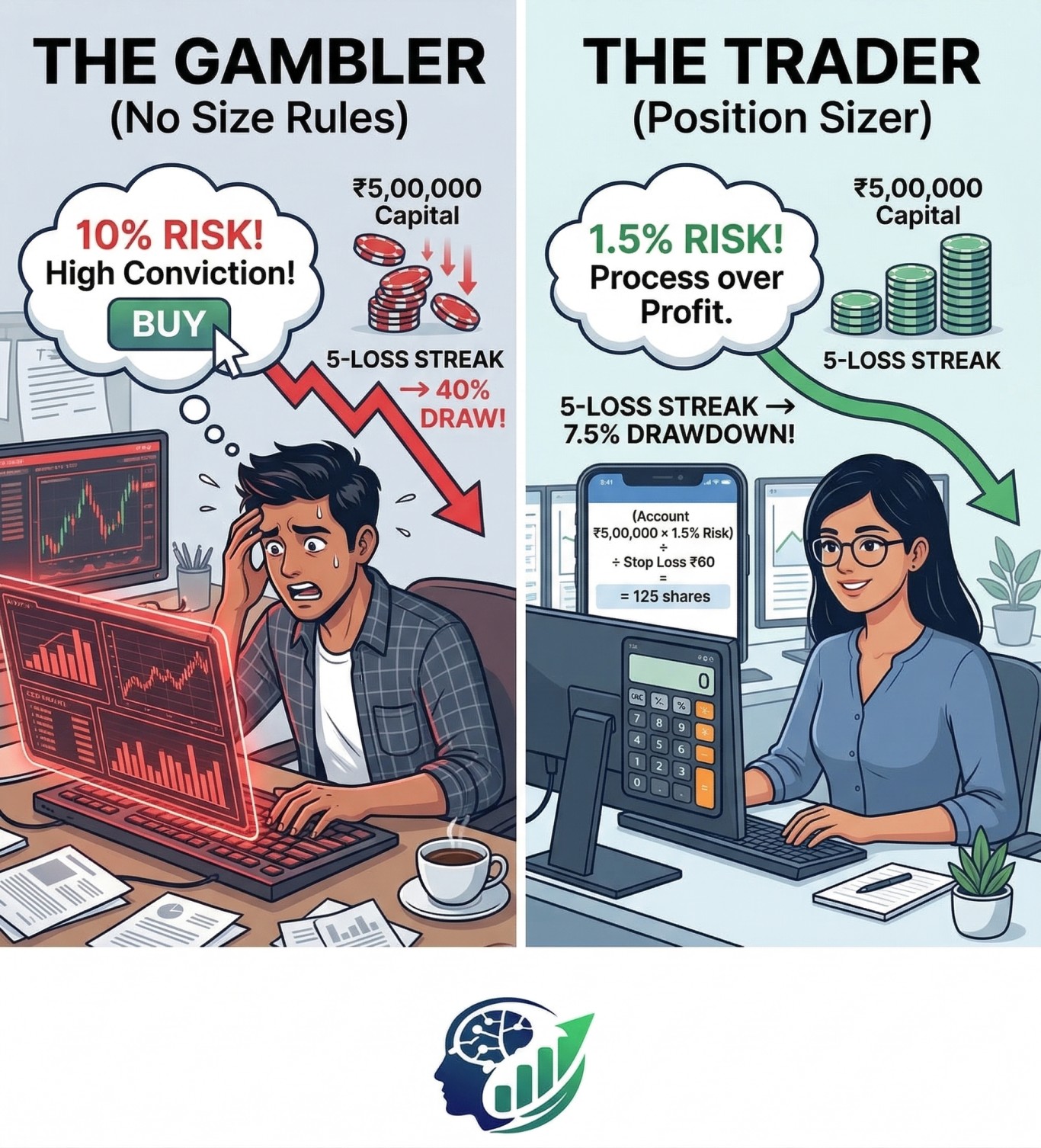 Position Sizing Calculator — How to Size Trades in Indian Markets