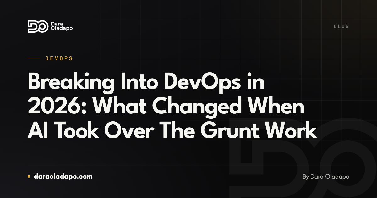 Cover image: Breaking Into DevOps in 2026: What Changed When AI Took Over The Grunt Work