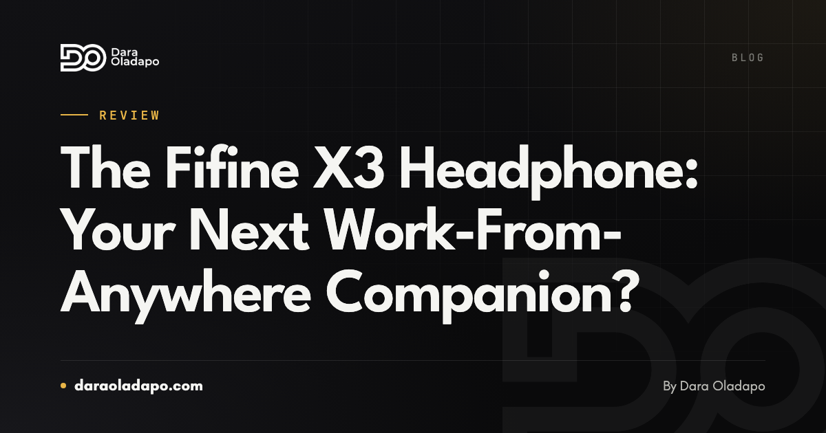Cover image: The Fifine X3 Headphone: Your Next Work-From-Anywhere Companion?