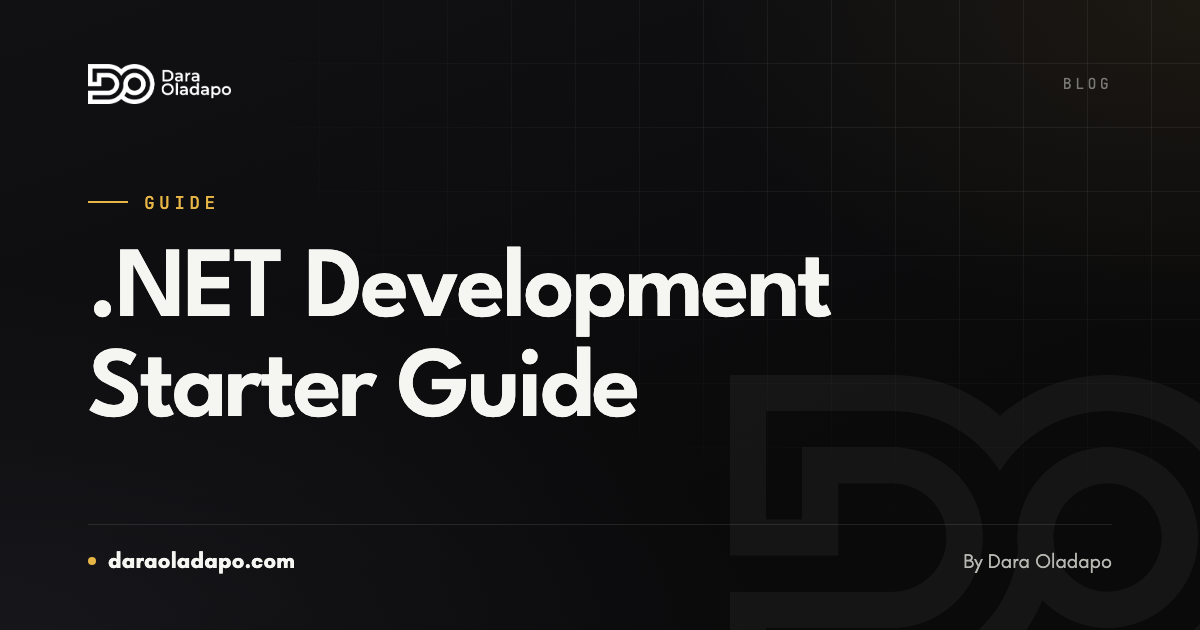 Cover image: .NET Development Starter Guide