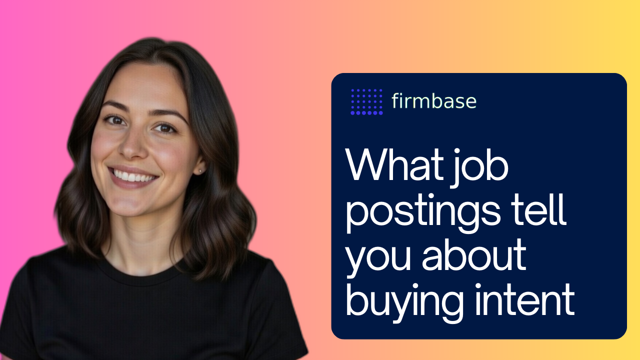 What job postings tell you about a company's buying intent