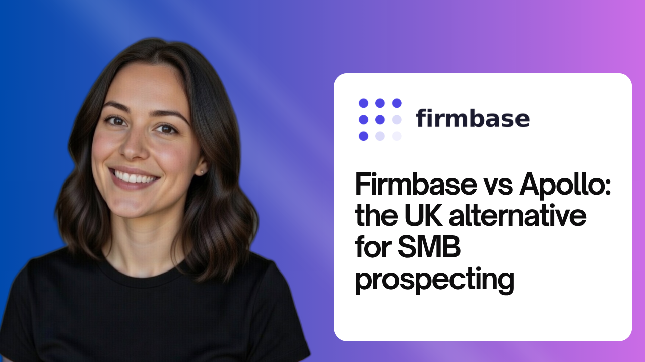 Firmbase vs Apollo: the UK alternative for SMB prospecting