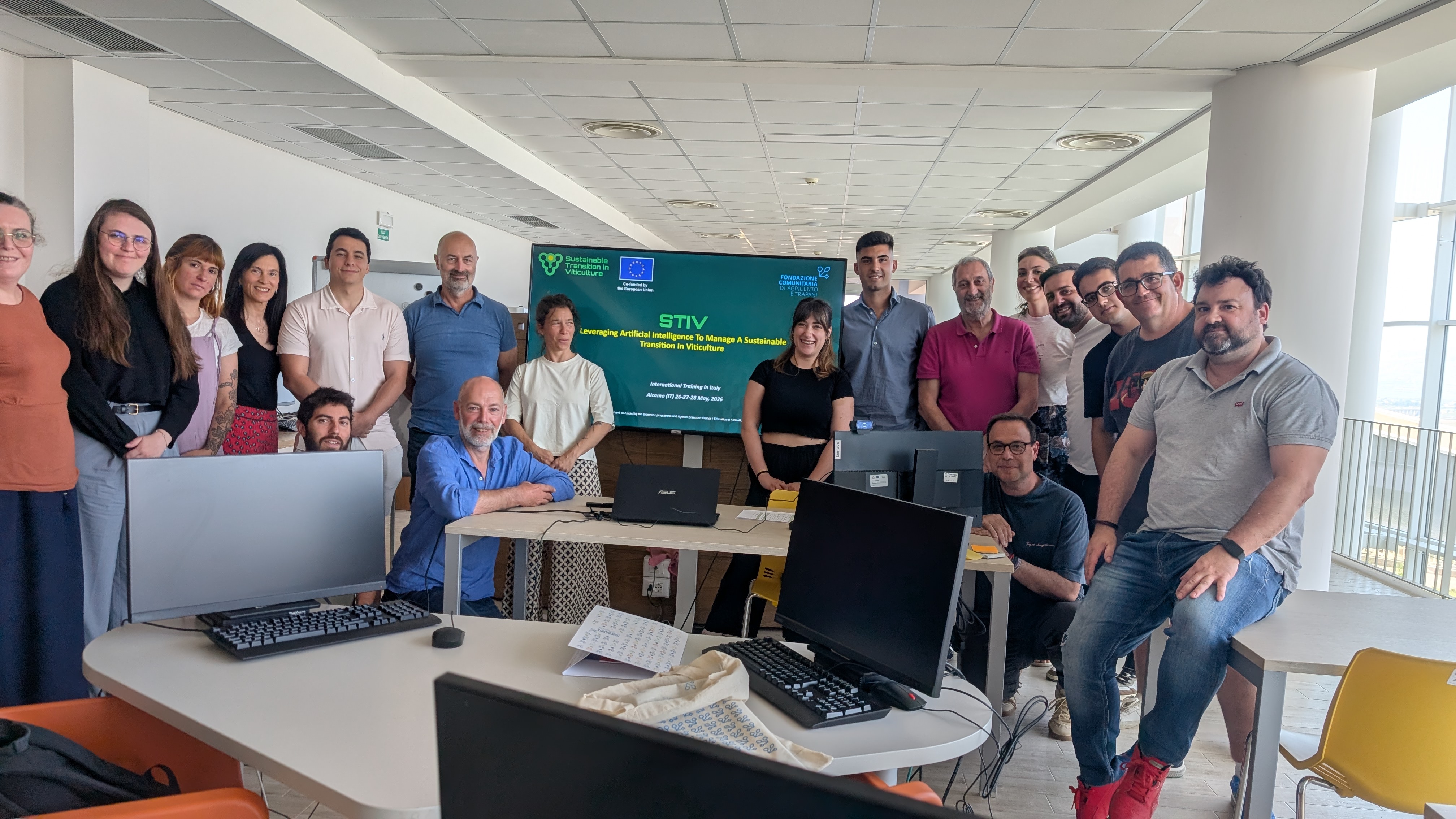 Alcamo laboratorio europeo della viticoltura sostenibile: tre giorni di formazione internazionale con il progetto STIV