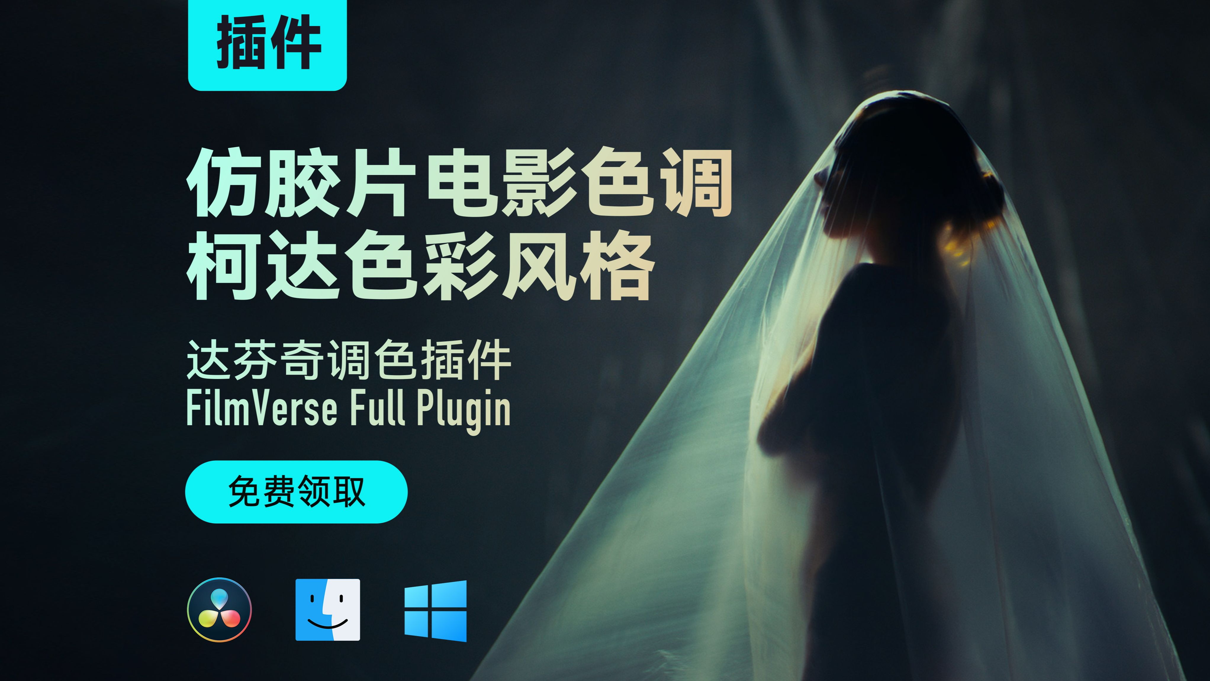 仿柯达胶片电影色调, 好莱坞大片色彩美学风格 FilmVerse Full Plugin (达芬奇插件)