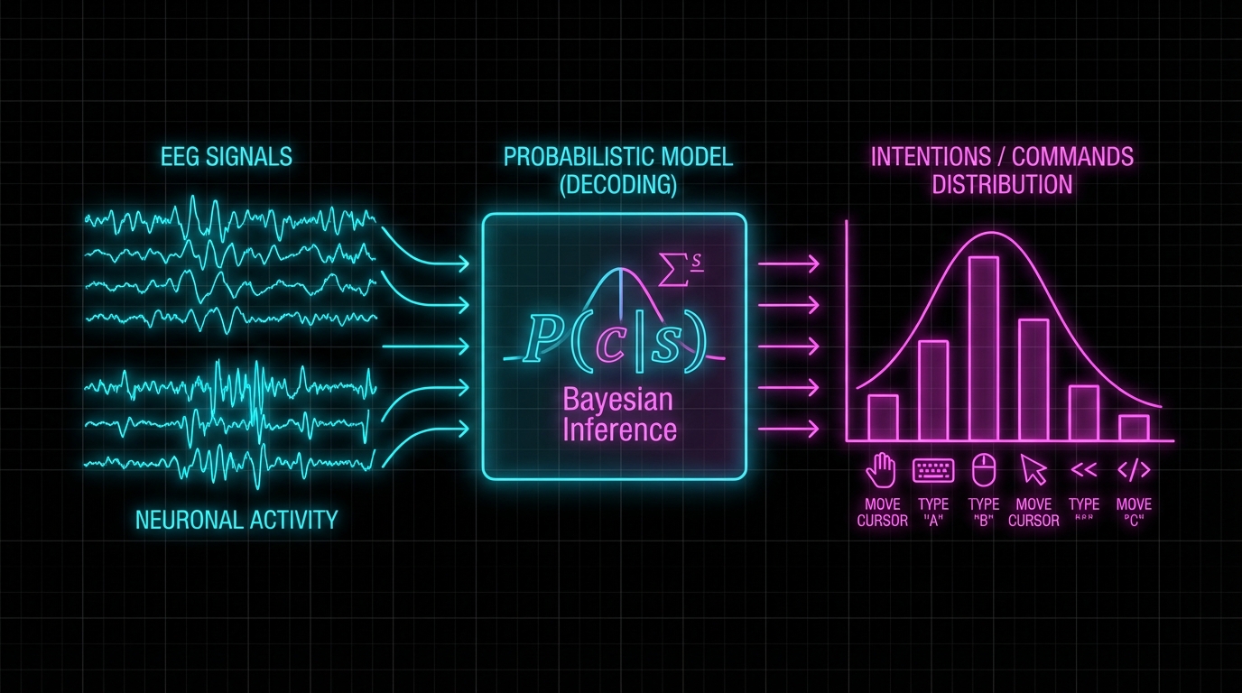 Probabilistic decoding pipeline (dark theme)