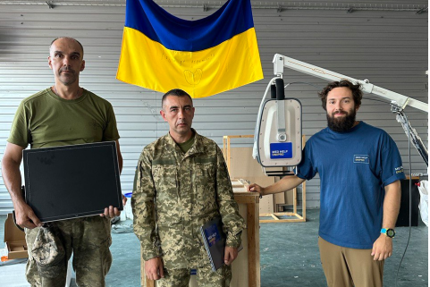 Mobile X-ray for the medics of the 31st Separate Mechanized Brigade