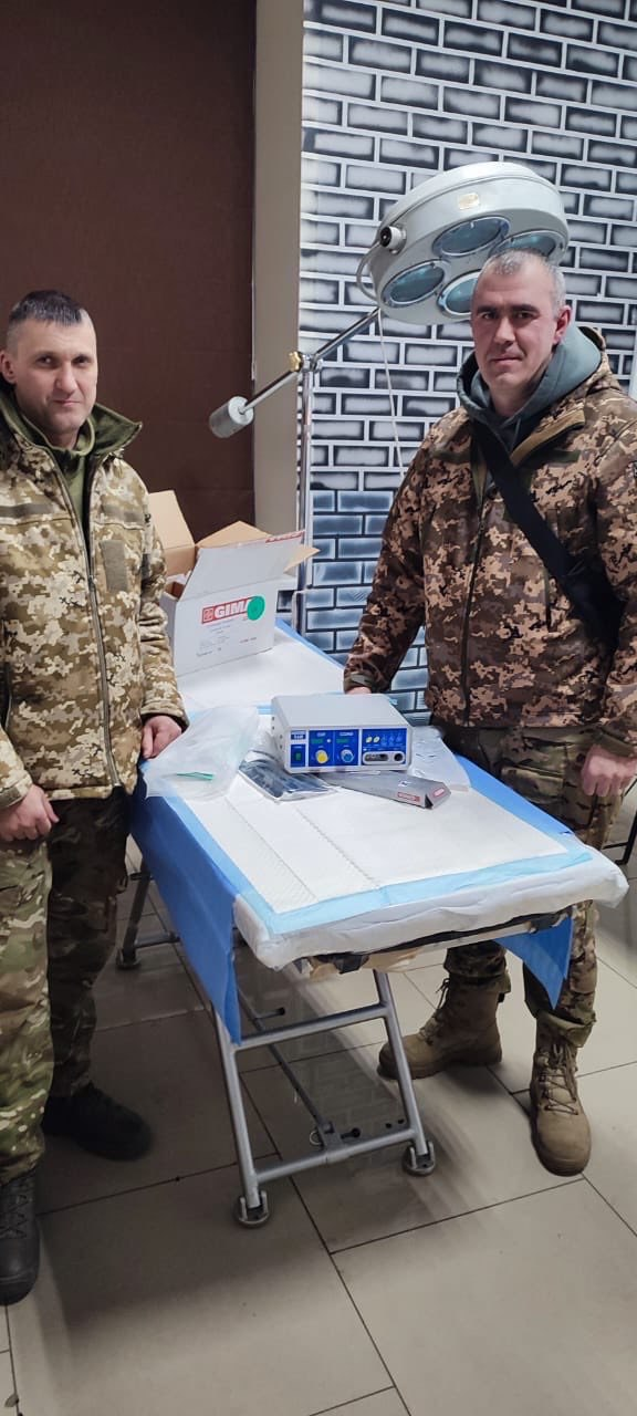 Surgical coagulator for the medics of the 22nd Brigade