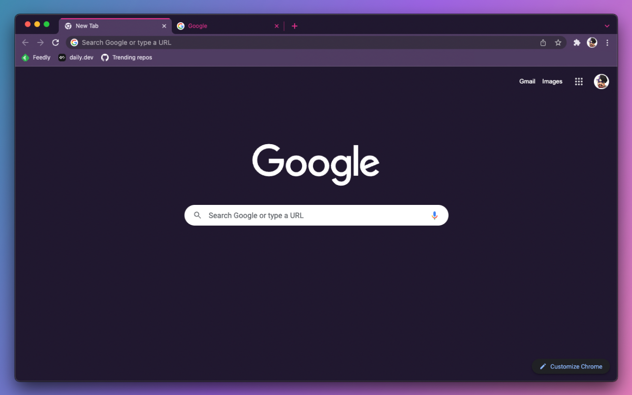 Mixed Berry - Google Chromeテーマ