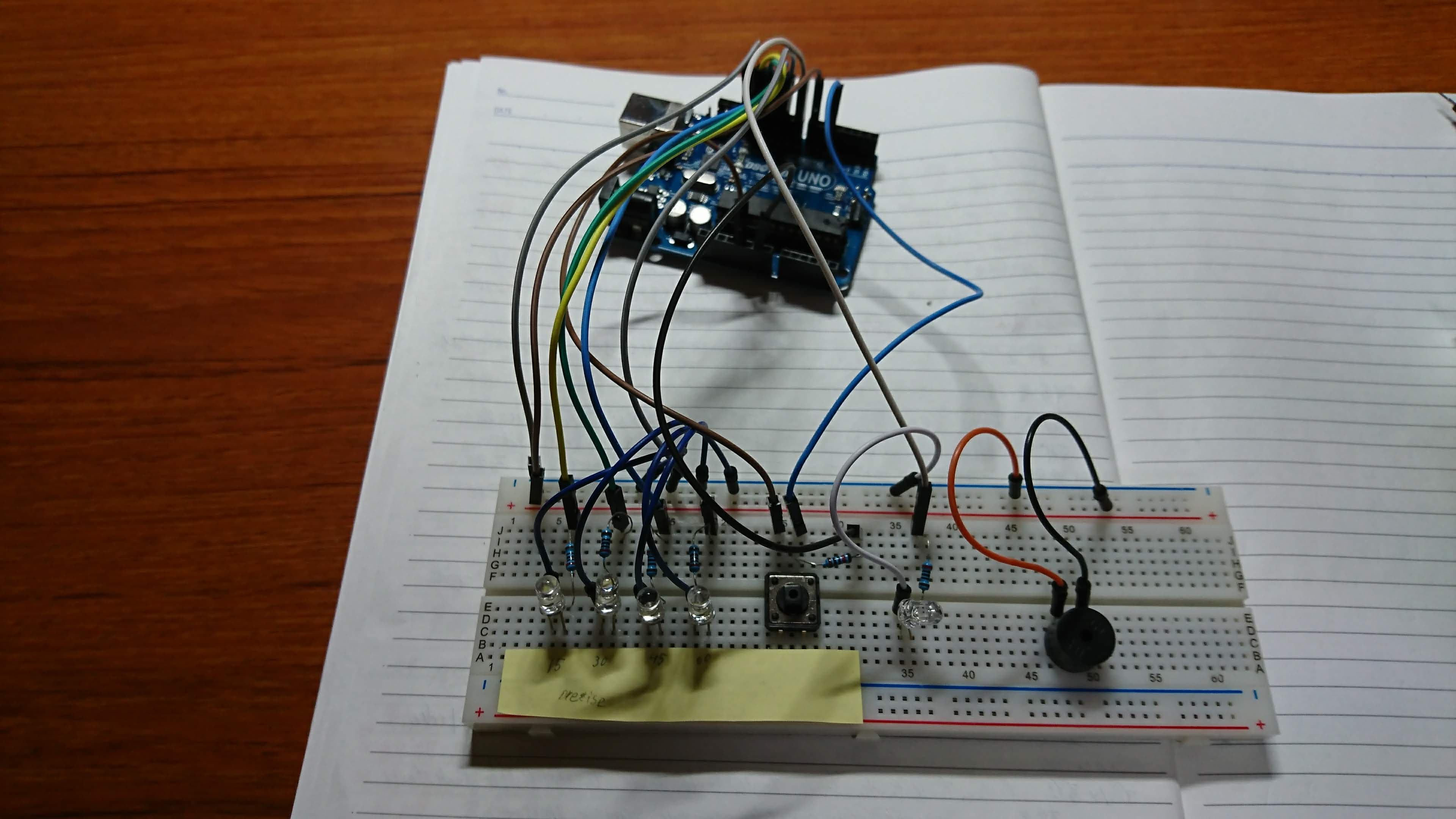 LEDで可視化できる勉強タイマー