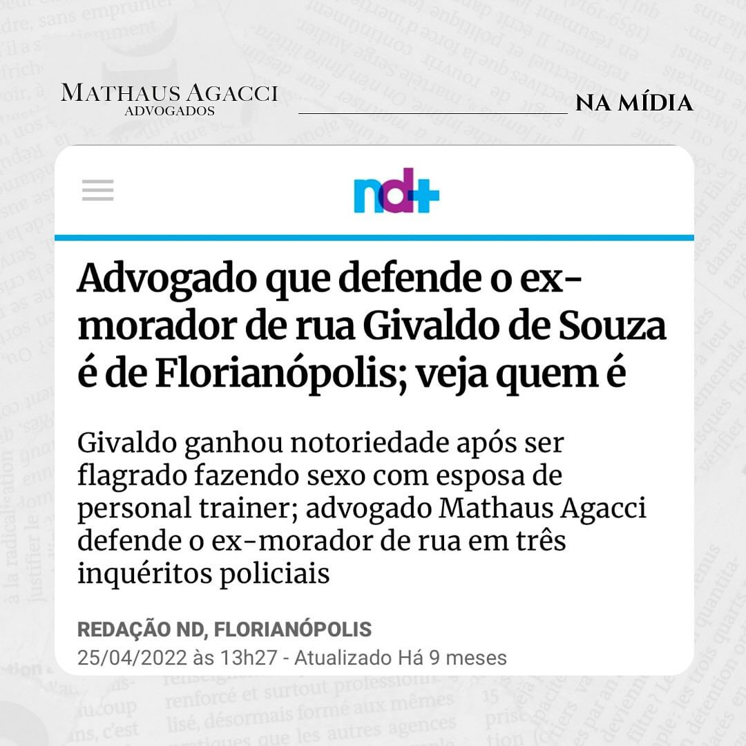 Matéria
jornalística do ND+, da Record…