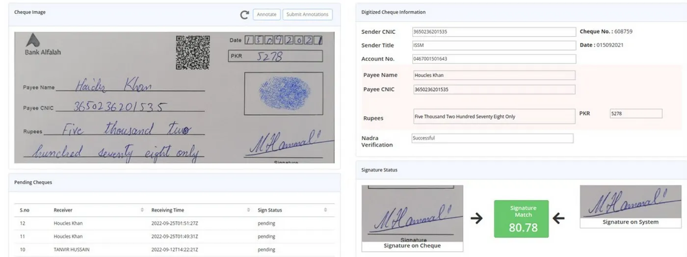 Solution: Cheque Clearing Automation