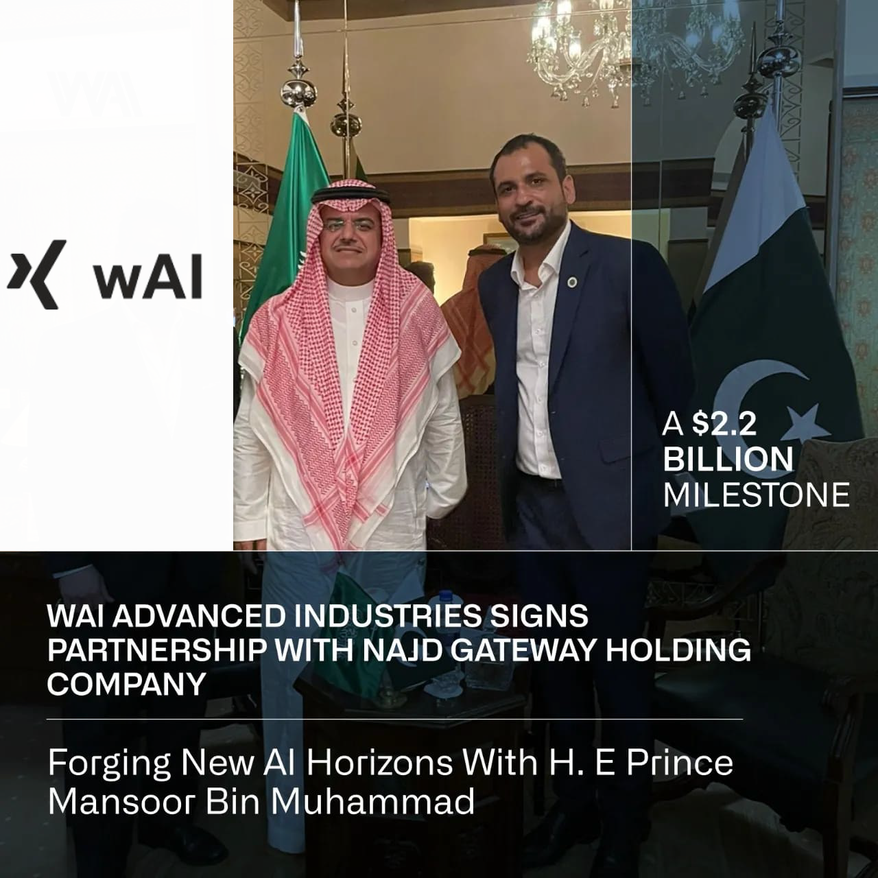 wAI Advanced Industries and NAJD Gateway Holding Company Forge Pioneering Partnership to Revolutionize AI-Powered Enterprise Solutions