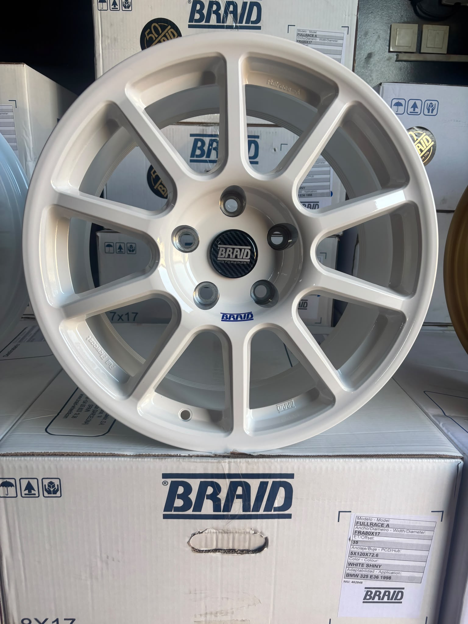 BRAİD WHEELS 17X7-8 5X120 FULLRACE A E36-E46 JANT TAKIMI