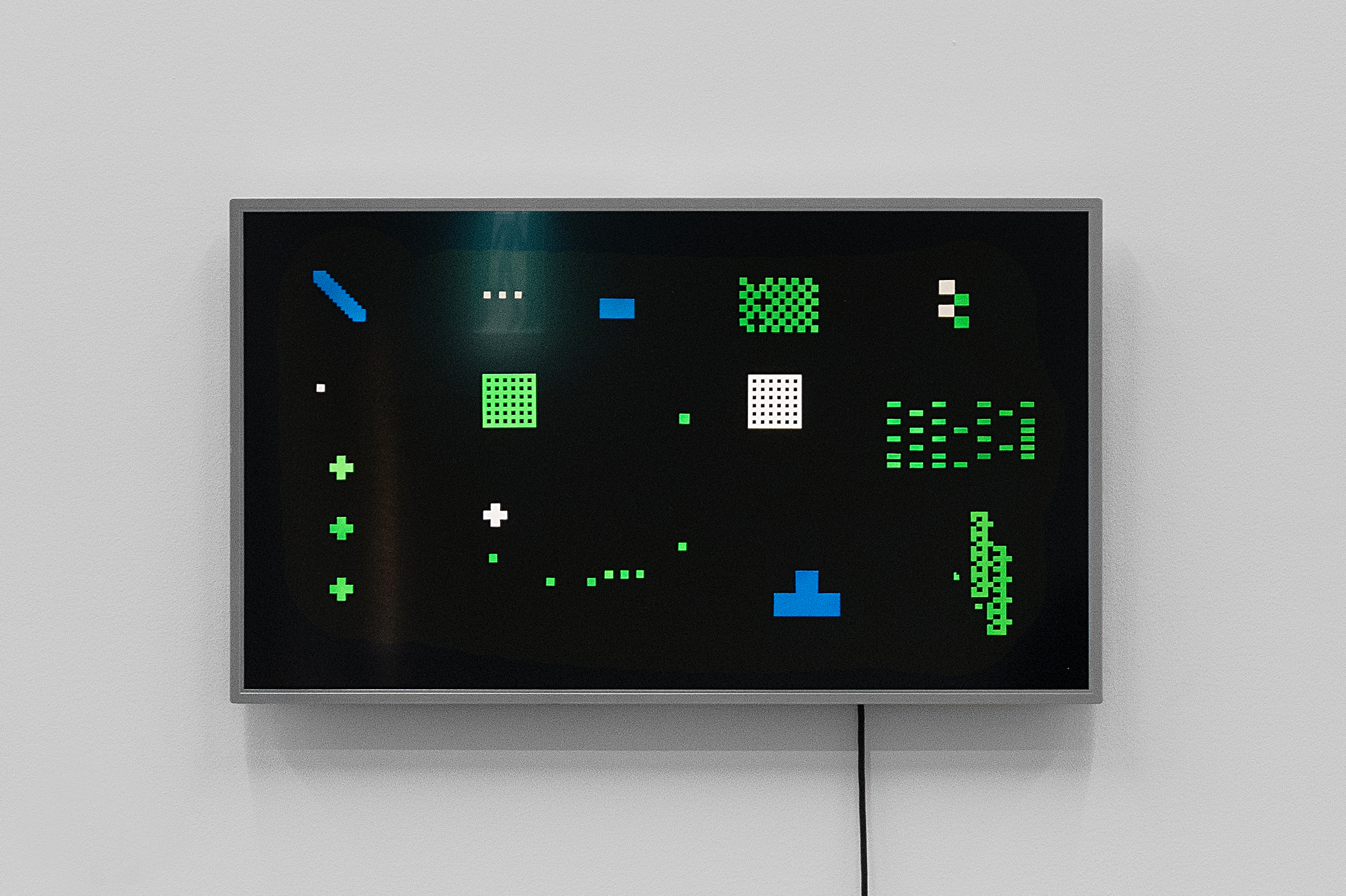 Fire, 2023, Acrylic, paper collage on digital frame, single-channel video, 1 min. 4 sec. (loop)