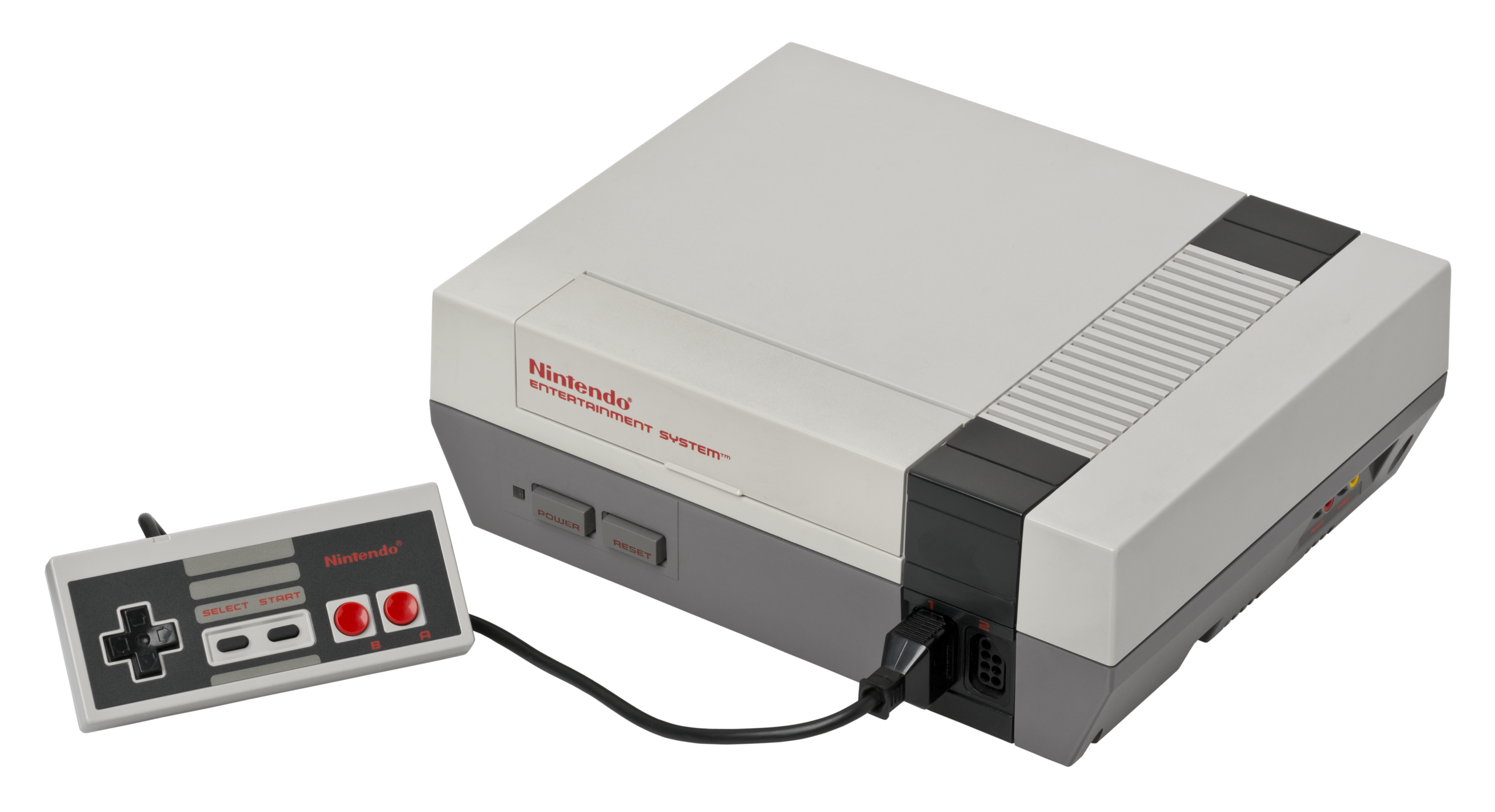 NES, with its iconic controller. (Photo: Evan-Amos)