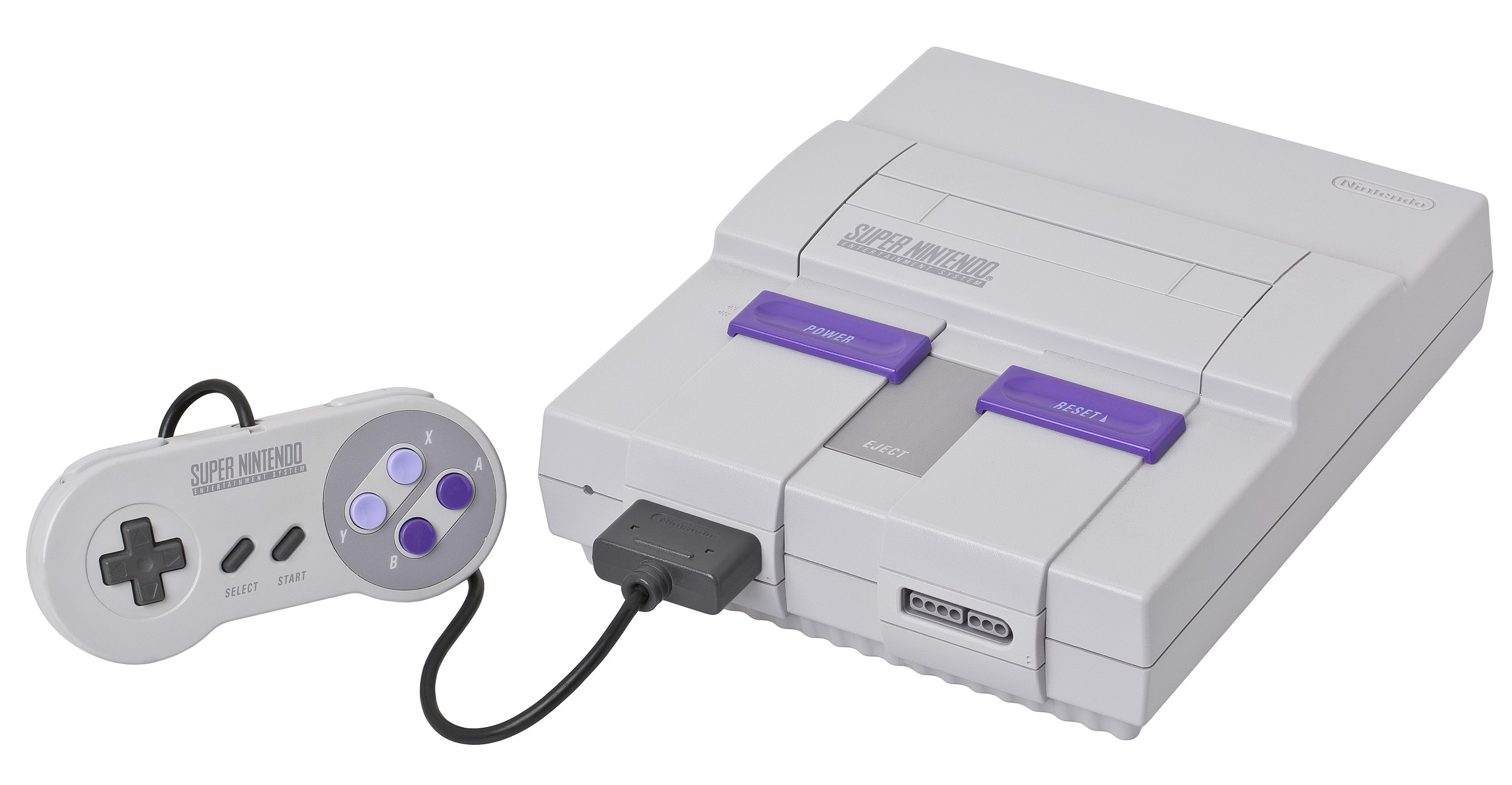 North-American SNES, with updated controller. (Photo: Evan-Amos)