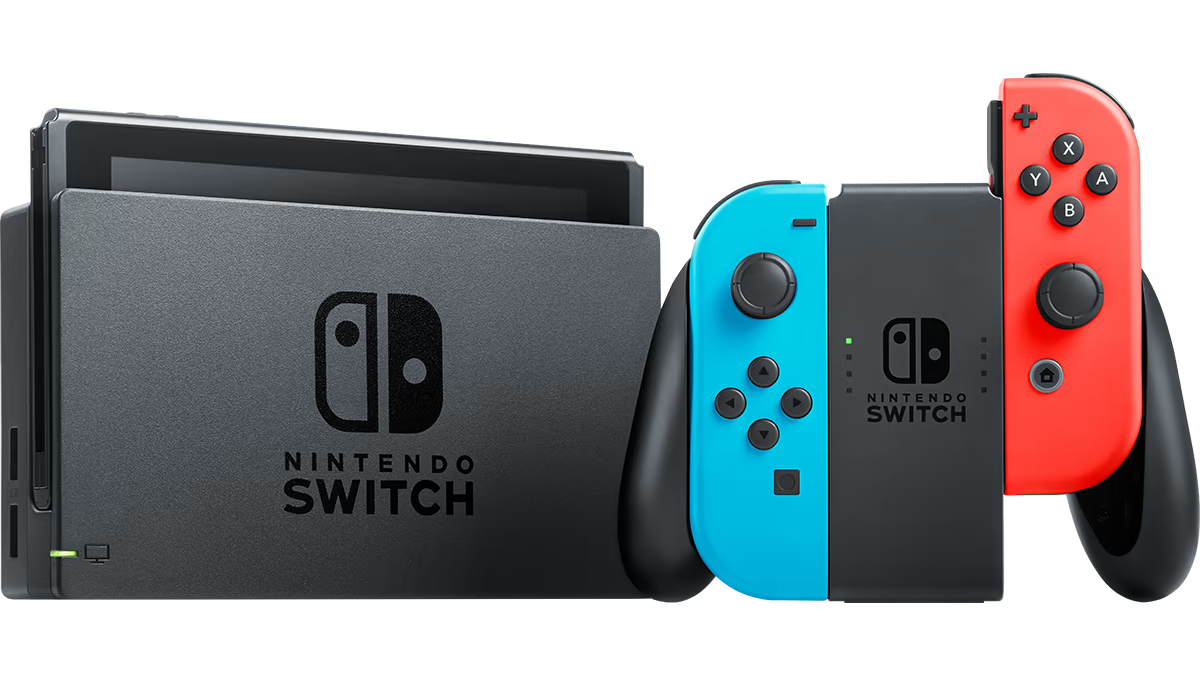 Nintendo Switch, with dock and Joy-Cons. (Photo: Nintendo)