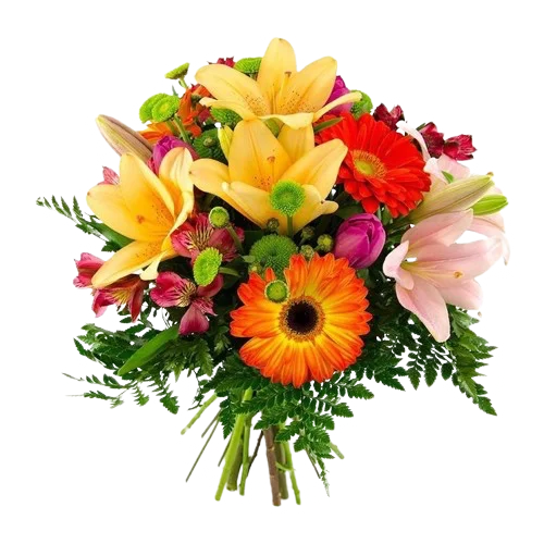 Bouquet de flores amarillas — Agradecimientos. Arreglo floral de Flores Les Roses con envío a domicilio en Bogotá.
