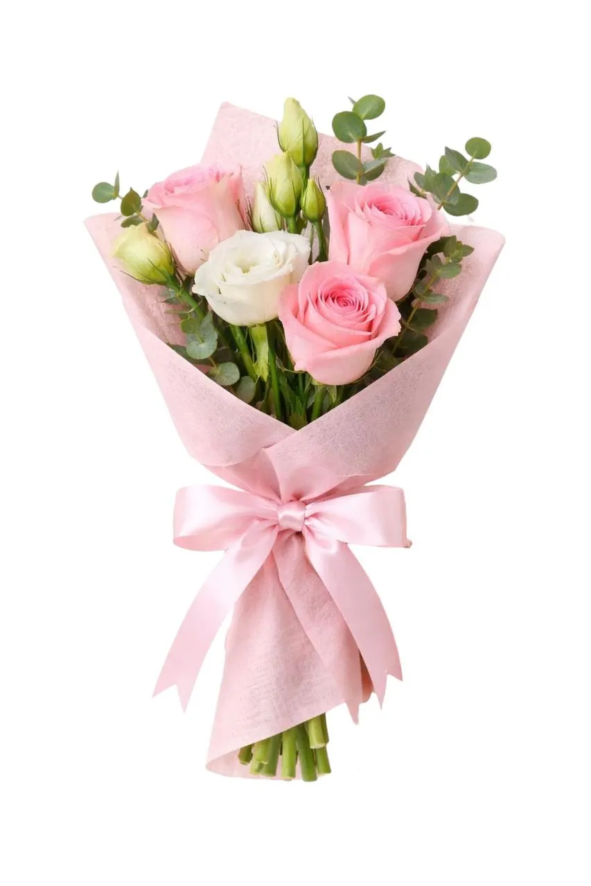 Ramo de Rosas y Minirosas — Romance. Arreglo floral de Flores Les Roses con envío a domicilio en Bogotá.