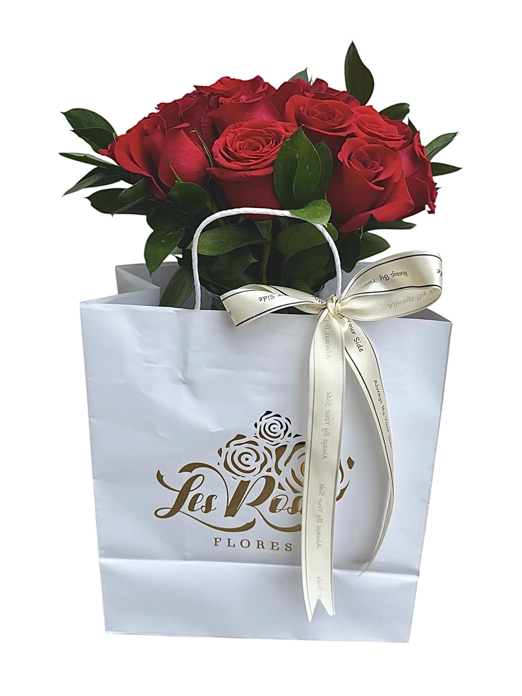 Jarron De Rosas Rojas Les Roses — Romance. Arreglo floral de Flores Les Roses con envío a domicilio en Bogotá.