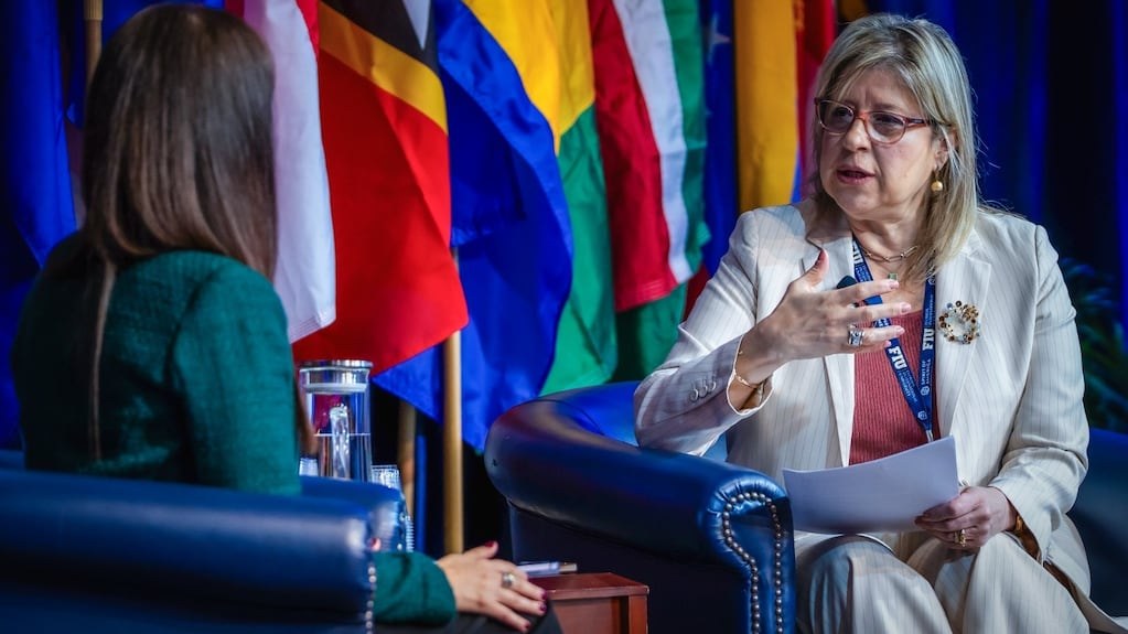 "Argentina es un país confiable y nuestros aliados lo saben", celebró la ministra de Seguridad Nacional, Alejandra Monteoliva, al anunciar la llegada de la unidad regional de la INL. (TN)