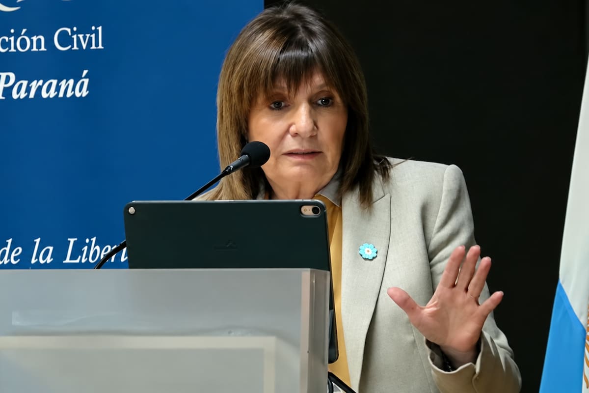 "¿Vale hacer un juicio político por una sentencia? Yo creo que no", dijo Bullrich en el ACA. (La Nación)