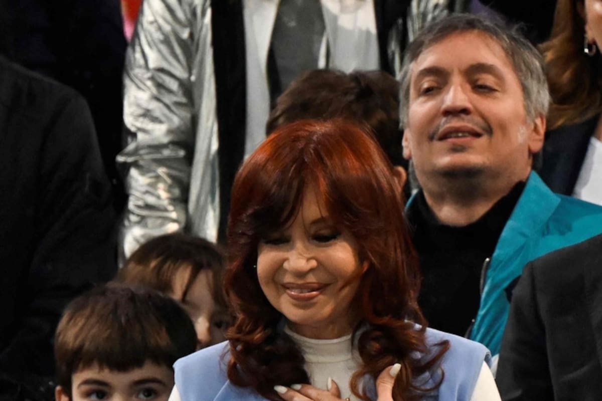"Cristina Fernández de Kirchner junto a Máximo Kirchner." (LA NACION)