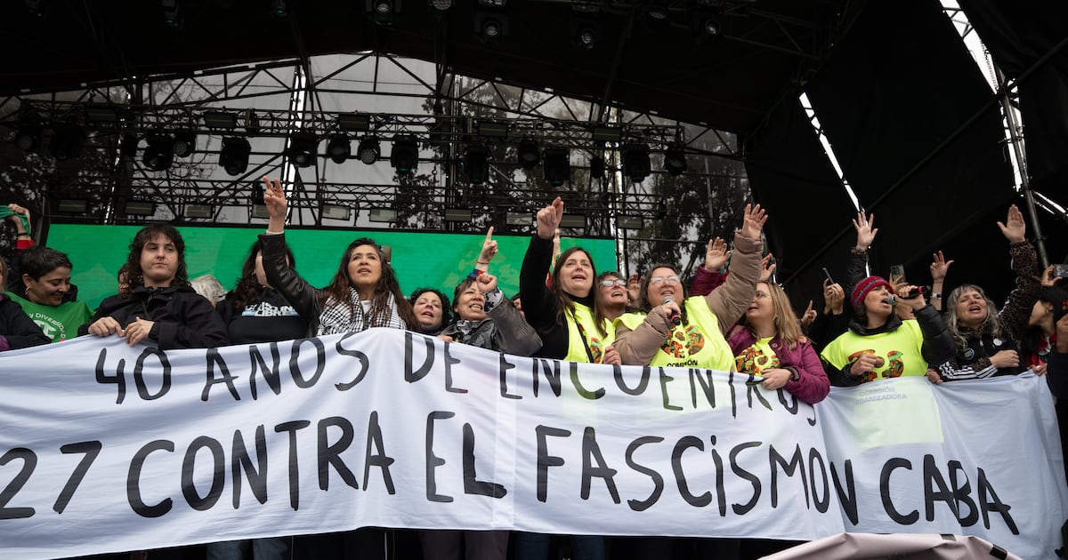 “La capital del país, lugar del primer Encuentro en 1986, fue elegida para visibilizar la movilización feminista y transfeminista…” (Página/12 / Foto: Alejandra Morasano)