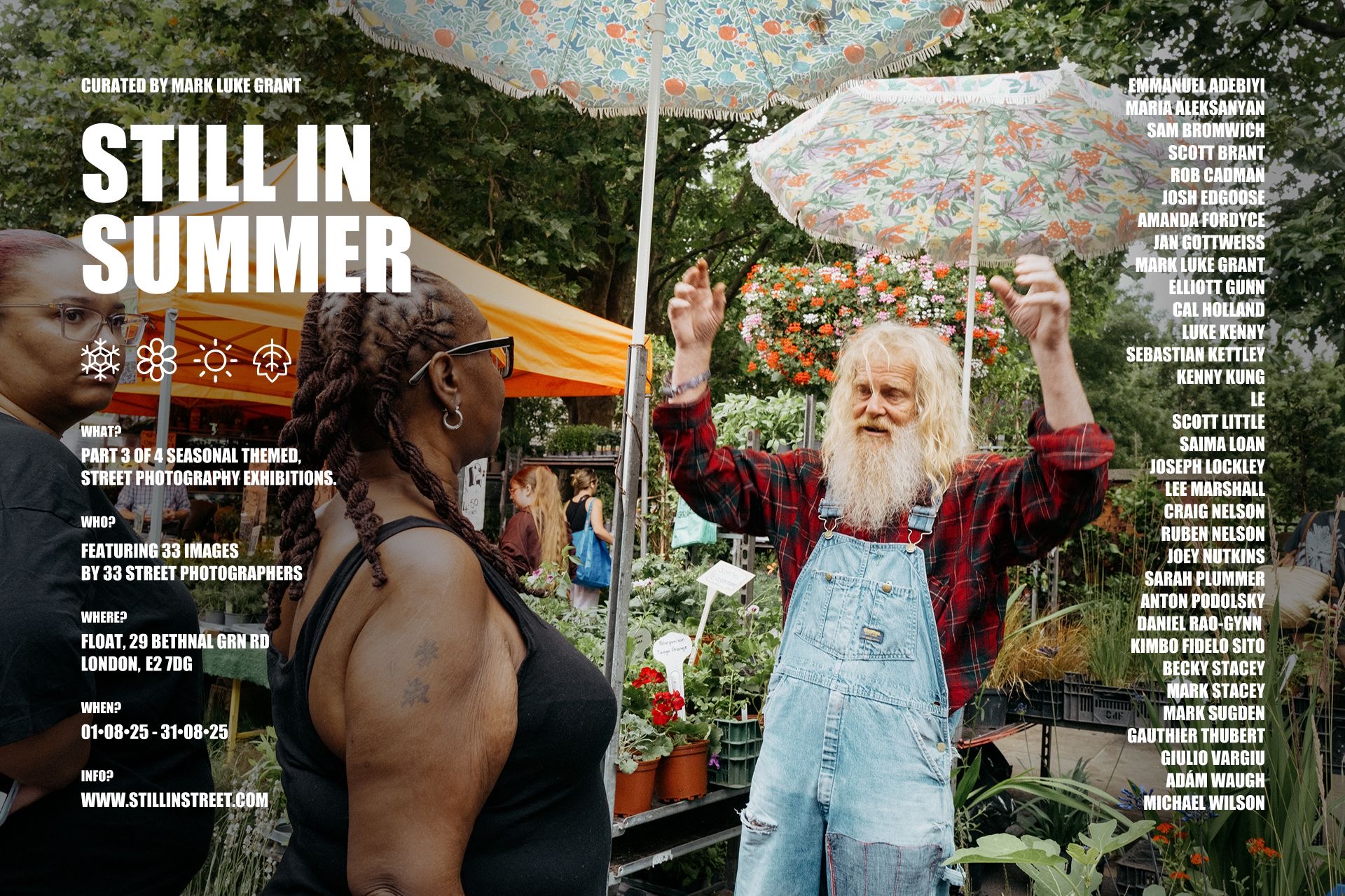 Still in Summer exhibition poster