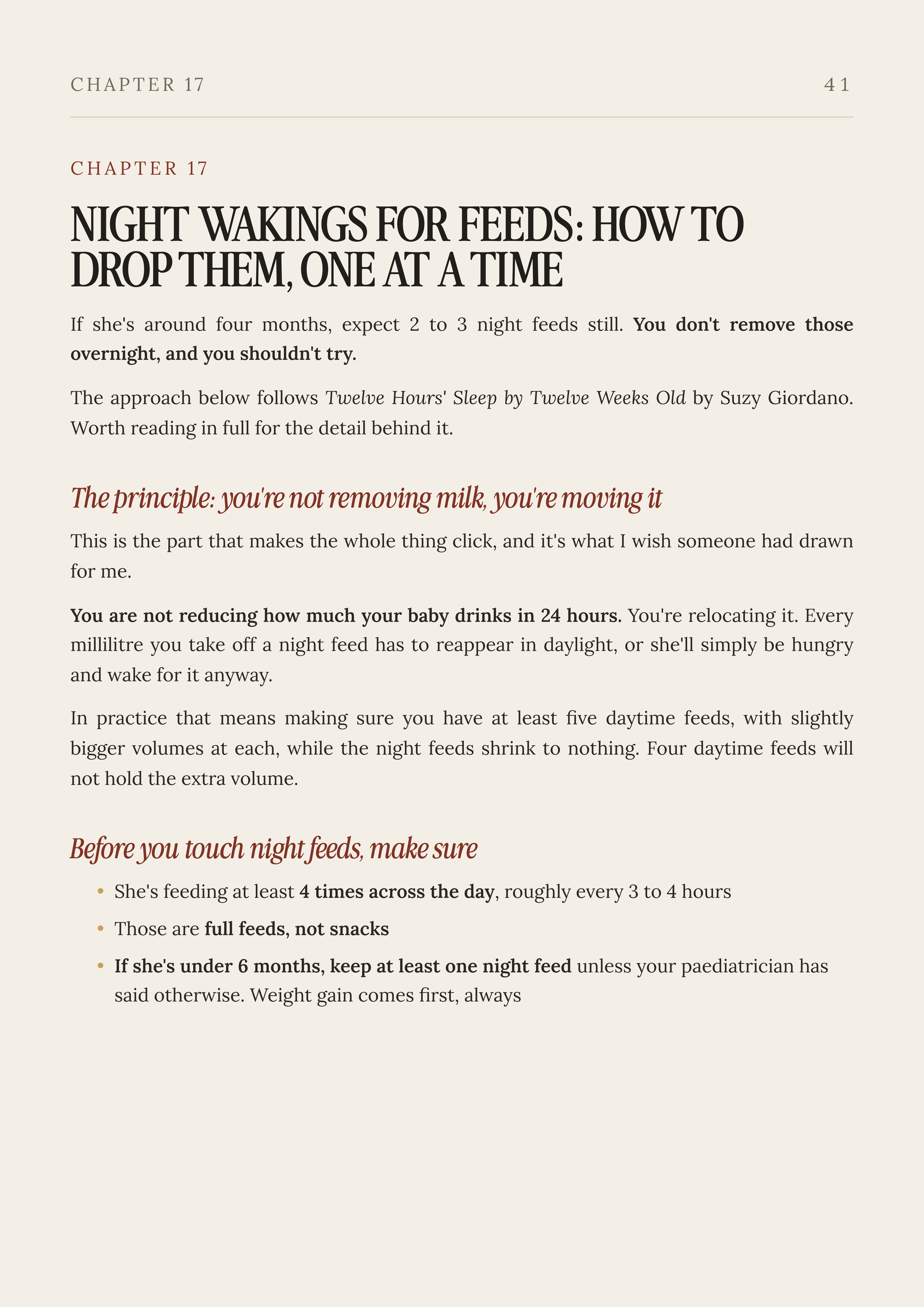 The Sleep Training Guide preview page