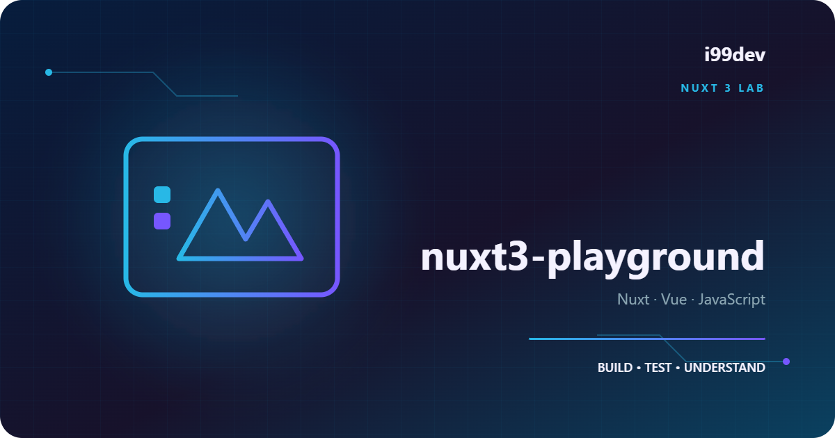 nuxt3-playground — مساحة تجريب عملية لـ Nuxt 3