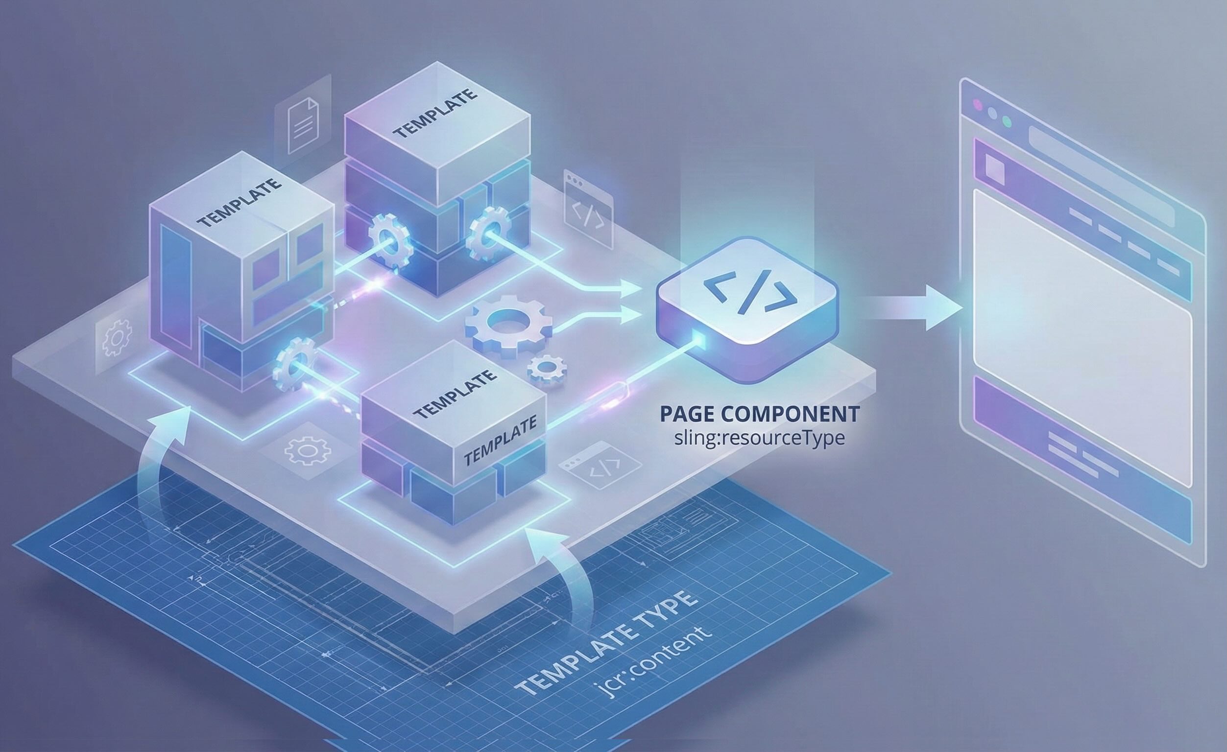 Relationship of Template Types & Templates to Page Components