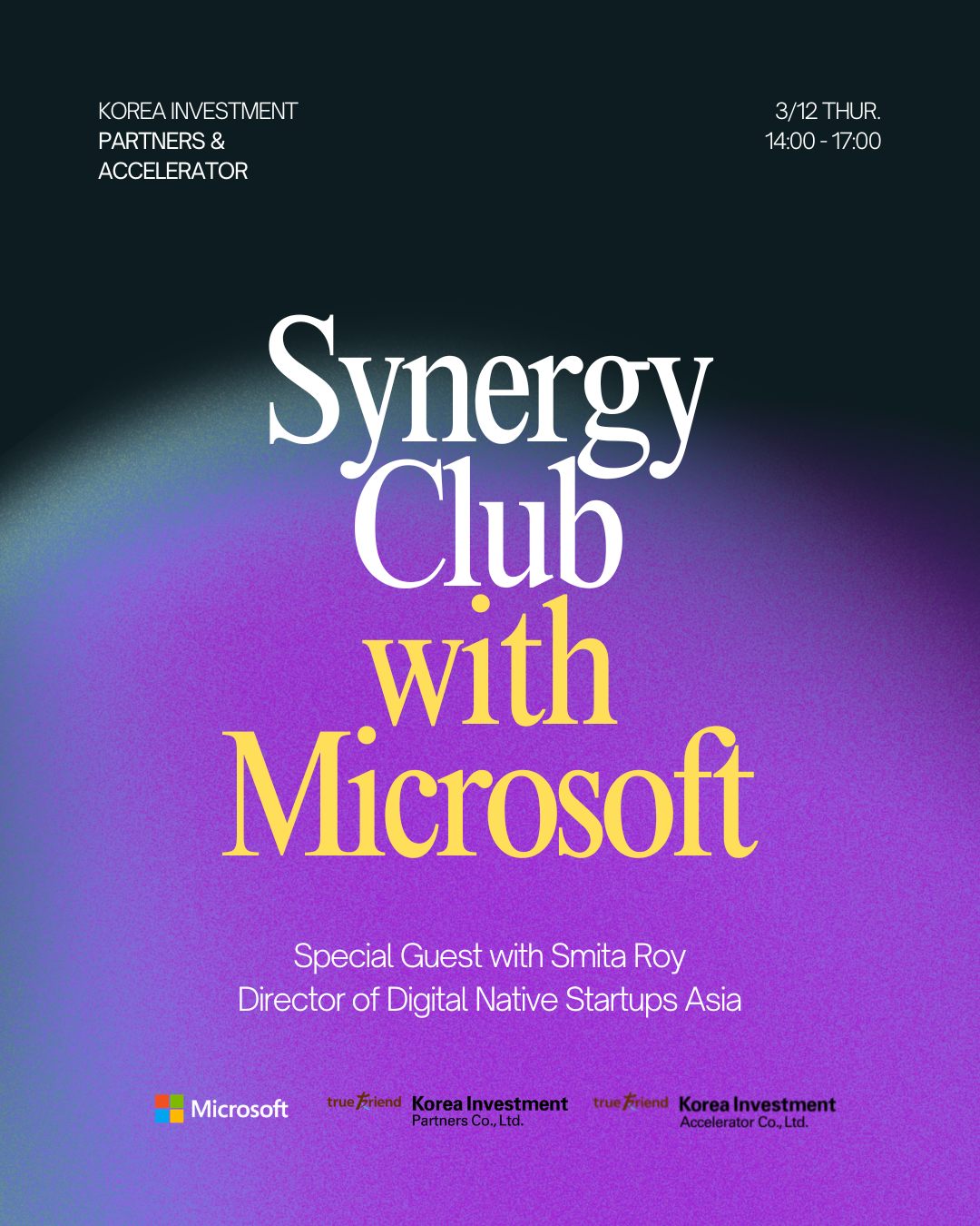 Synergy Club: Microsoft Global Scale up Day (+한국투자파트너스)