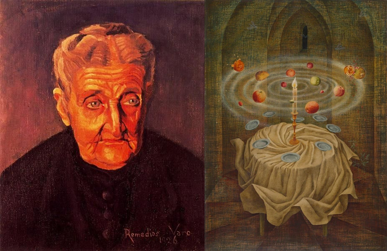 Varo, Portrait of Grandmother (1926), Varo, Still Life Reviving (1963)