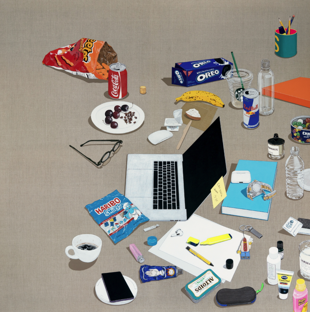 최선을 다하는 중입니다, 2024, acrylic on linen, 150x150cm, Chung Sooyoung Credits: Hakgojae Art Center