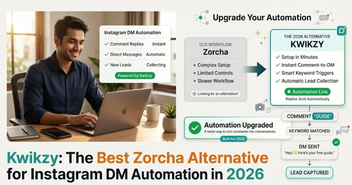 Kwikzy: The Best Zorcha Alternative for Instagram DM Automation in 2026
