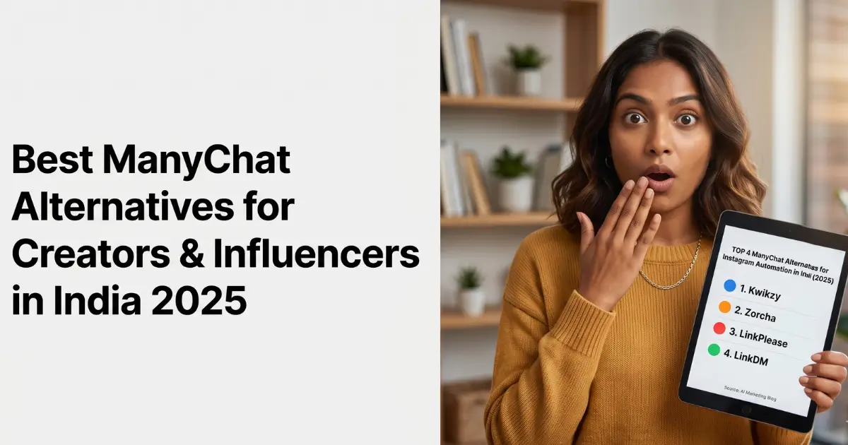 Best ManyChat Alternatives for Creators and Influencers in India (2025)