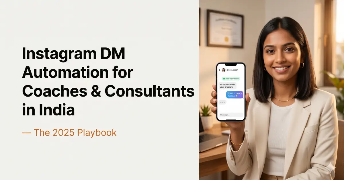 Instagram DM Automation for Coaches and Consultants in India