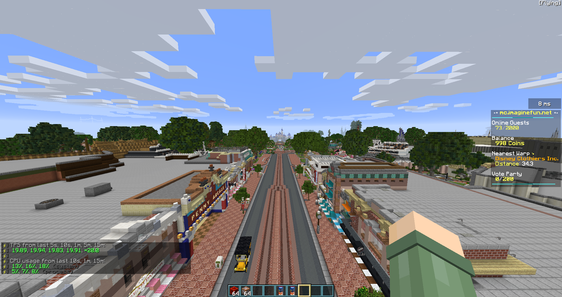 Pushing cobalt’s limits with unlimited render distance while rides are going