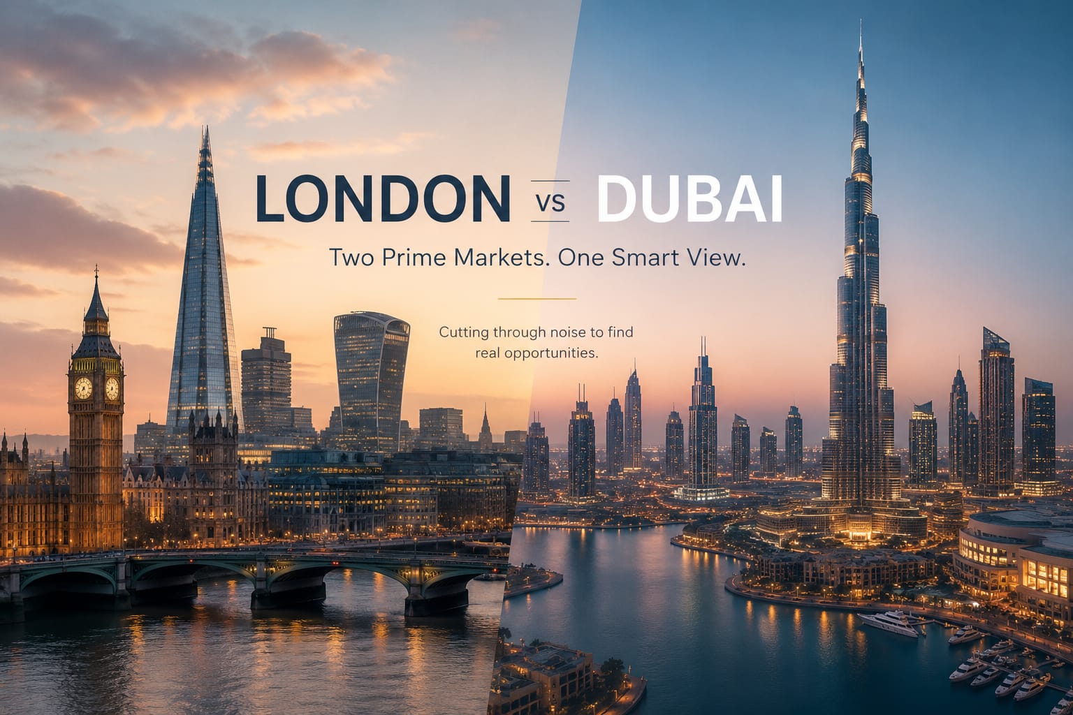 London vs Dubai for HNW Buyers: How the Maths Actually Compares in 2026