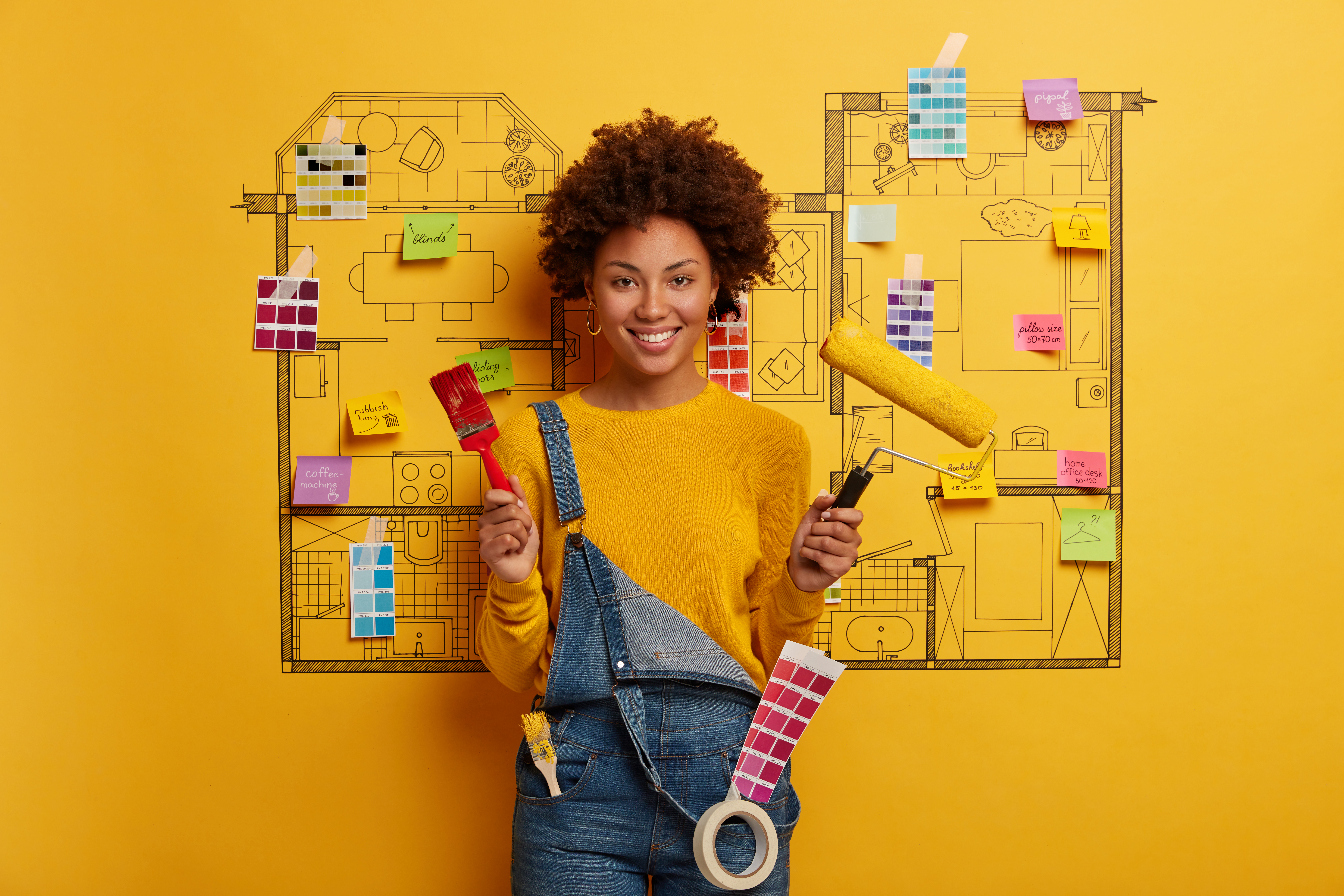 Woman planning home project with P2Q