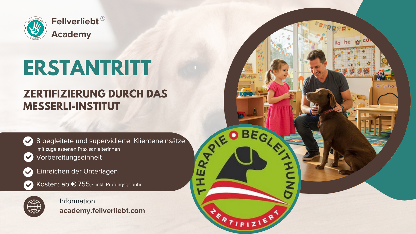 Erstantritt- Zertifizierung durch das Messerli-Institut (für externe Teilnehmer:innen)